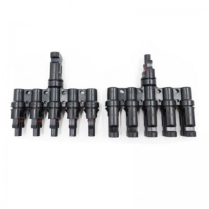 5 до 1 слънчев панел фотоволтаичен T-тип клон конектор 30а женски и мъжки за слънчев панел кабел