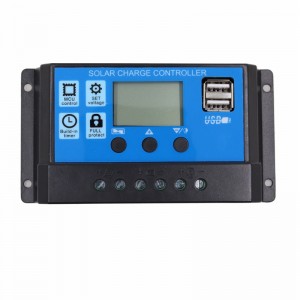PWM Solar Charger Controller 60A 50A 40A 30A 20A 10A 12V 24V зарядно устройство за батерии LCD Dual USB слънчев панел MAX 50V PV вход